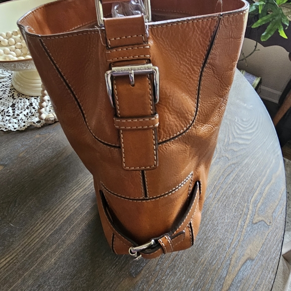 MICHAEL Michael Kors Vintage Chestnut Leather Shoulder Bag/Hobo - Picture 2 of 10